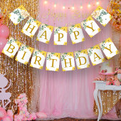 Bee Birthday Vlaggetjes