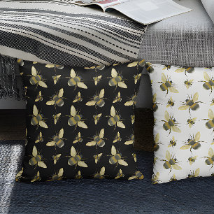  Bee Black Kussen