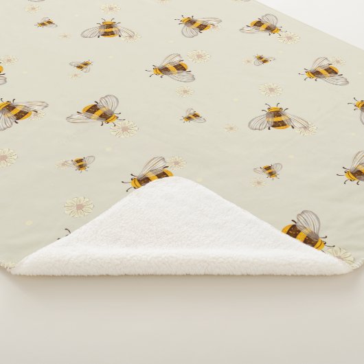 Bee Blanket Sherpa Deken (3/4)