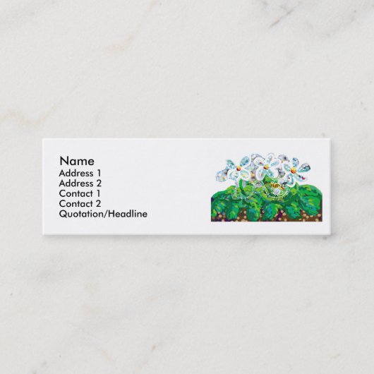 Bee blij mini visitekaartje (Voorkant)