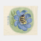 Bee Blissful Fleece Deken (Voorkant (Horizontaal))
