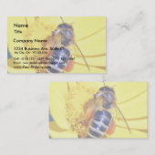 Bee bloemen visitekaartje (Voorkant / Achterkant)