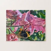 Bee Blooming bloementuin Legpuzzel (Horizontaal)