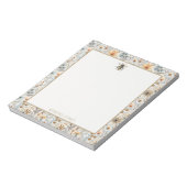 Bee Blue Wildflower Custom Notitieblok (Linkerzijde)