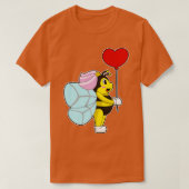 Bee bruid ballon bruiloft t-shirt (Design voorkant)