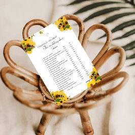 Bee Bruiloft schoen spel bachelorette partij spel  Aankondiging