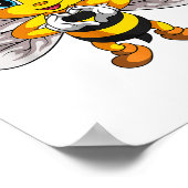 Bee Bumble Bee Kinder Meisjes Jongens _1 Poster (Hoek)