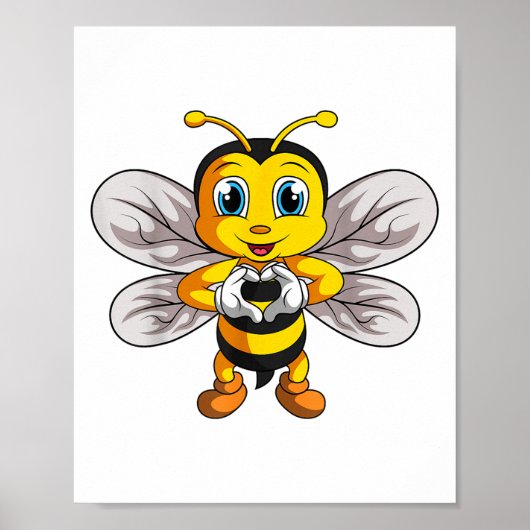 Bee Bumble Bee Kinder Meisjes Jongens _1 Poster (Voorkant)