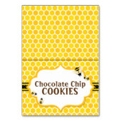 Bee Bumblebee - Gele Tent Tafel Kaart (Voorkant)