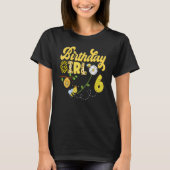 Bee Bumblebee Girl Birthday Hive Sweet 1st Party T-shirt (Voorkant)