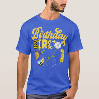 Bee Bumblebee Girl Birthday Hive Sweet 1st Party T-shirt