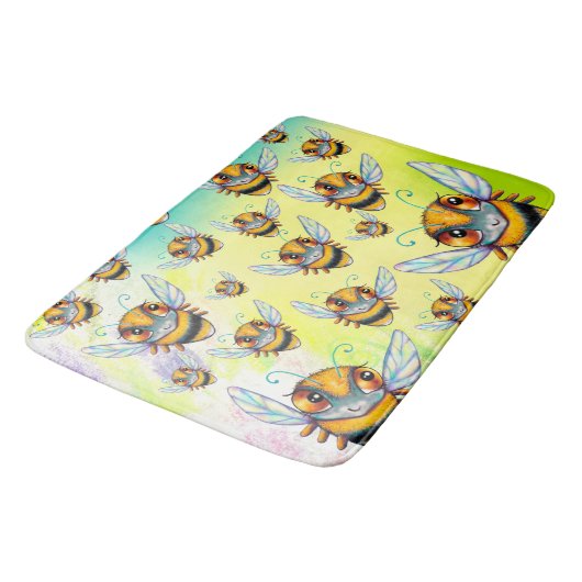 Bee Busy Bath Mat (Gekanteld)