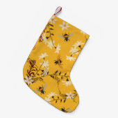  Bee & Butterfly: geborduurde bloemkunst Kleine Kerstsok (Voorkant (Hangend))