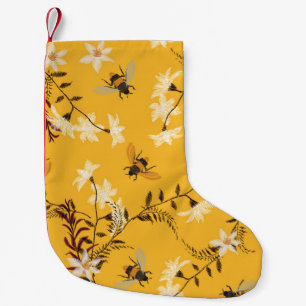 Bee & Butterfly: geborduurde bloemkunst Kleine Kerstsok