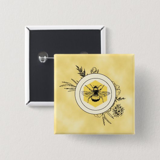 Bee Button (Voorkant /achterkant)