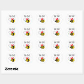 Bee Button badge Bee Kind Ronde Sticker (Vel)