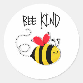 Bee Button badge Bee Kind Ronde Sticker