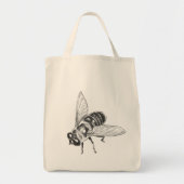 Bee Canvas tas Cool Insect Bug Art Shopping Bag (Voorkant)