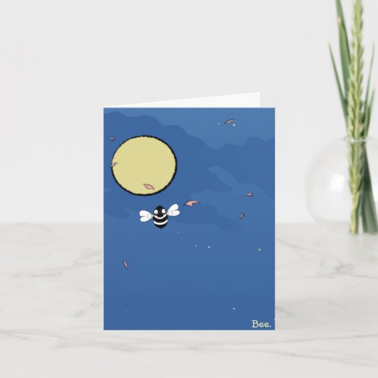 Bee. Card Bedankkaart (Voorkant)