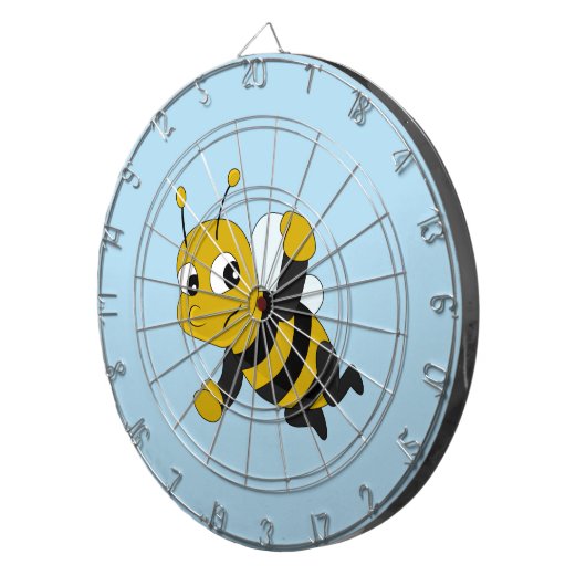 Bee cartoon dartbord (Voorkant Rechts)