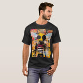 Bee Character Art Grunge Pop Art Insect Hybrid  T-shirt (Voorkant volledig)