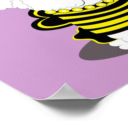 "BEE"chon Bichon Frise Halloween Poster (Hoek)