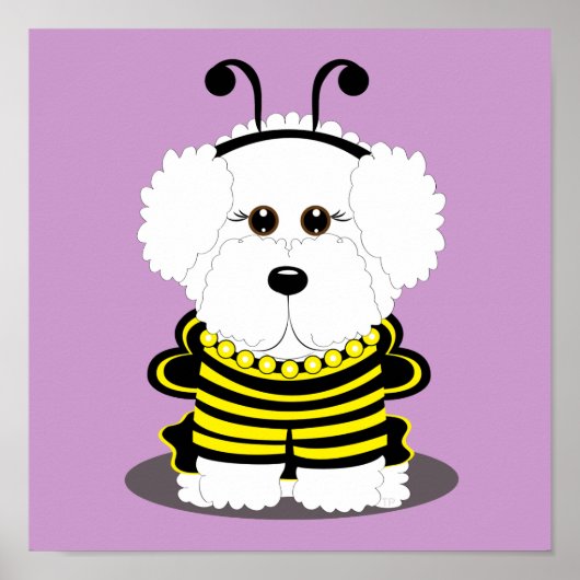 "BEE"chon Bichon Frise Halloween Poster (Voorkant)