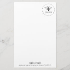 Bee Circle Logo Business Briefpapier