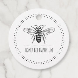 Bee Circle Logo Prijs Bedankjes Labels