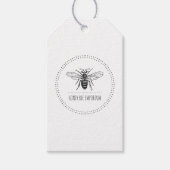 Bee Circle Logo Zakelijke prijs Cadeaulabel (Voorkant)