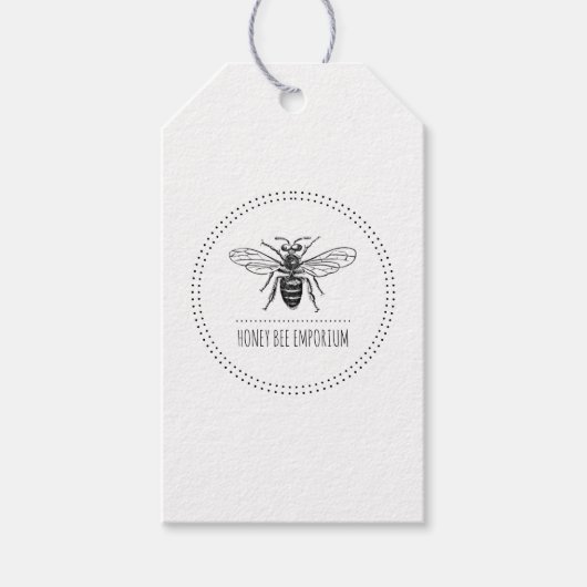 Bee Circle Logo Zakelijke prijs Cadeaulabel (Voorkant)