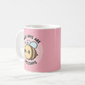 Bee Coffee Mug – Cute Kawaii Bumblebee Koffiemok (Voorkant links)