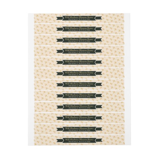 Bee Colony Honey Jar Cat Goldenrod (Vel)