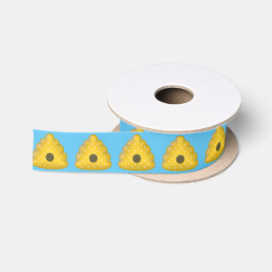 Bee Cool Bee Hive Patroon Satijnen Lint