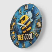 Bee Cool Funny Bee Grote Klok (Hoek)
