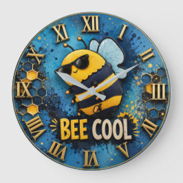 Bee Cool Funny Bee  Grote Klok