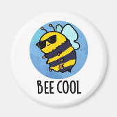 Bee Cool Funny Insect Bee Pun Magneet (Voorkant)