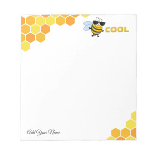 Bee Cool   Funny Trendy Bee Personalized Notitieblok