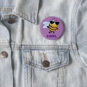 Bee Cool | Funny Trendy Bee Ronde Button 5,7 Cm (In situ)