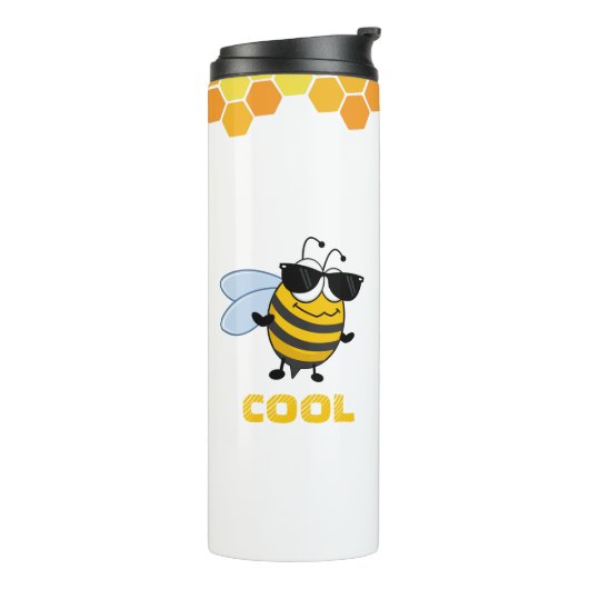 Bee Cool | Funny Trendy Bee  Thermosbeker (Gedraaid links)