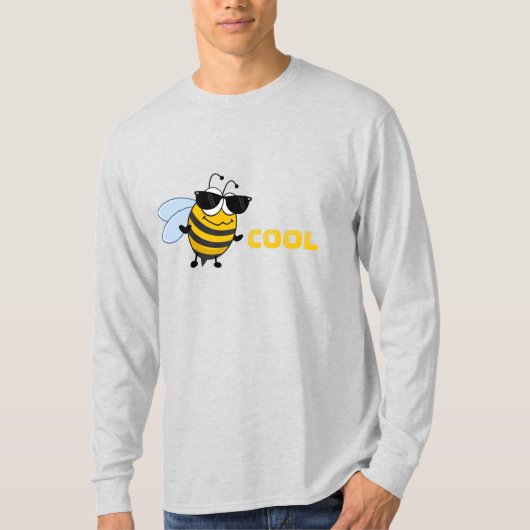 Bee Cool | Mannen van Funny Trendy Bee T-shirt (Voorkant)