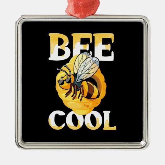 Bee Cool Metalen Ornament (Voorkant)