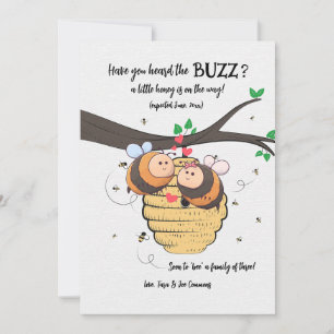 Bee Couple zwangerschapsaankondiging Kaart