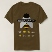 Bee Craty Origami Paper Craft T-shirt (Design voorkant)