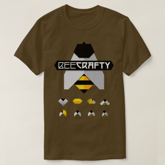 Bee Craty Origami Paper Craft T-shirt (Design voorkant)