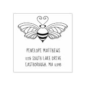 Bee Creëer Uw Eigen Aangepast Retouradres Rubberstempel (Afrduk)