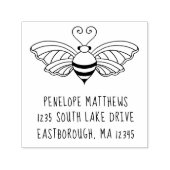 Bee Creëer Uw Eigen Aangepast Retouradres Zelfinktende Stempel (Design)