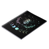 Bee Crescent Moon Wicca Pastel Gothic Insect Witch Notitieboek (Linkerzijde)
