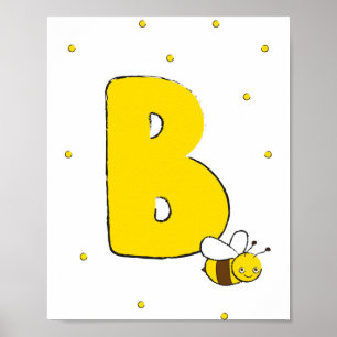 Bee Cute Cartoon Kinder Baby Poster