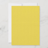 Bee Cute Honeycomb Gender Baby Kaart (Achterkant)